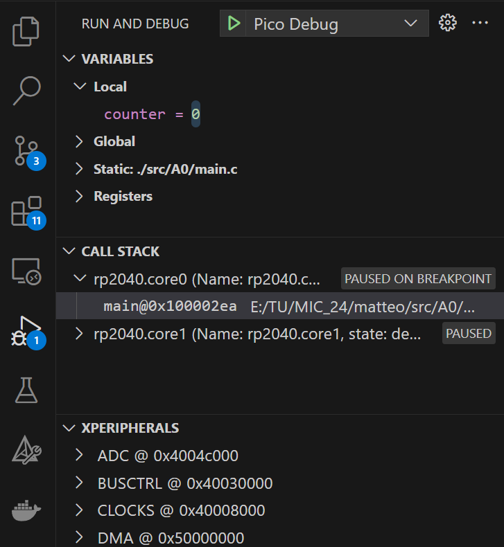 VSCode debugger