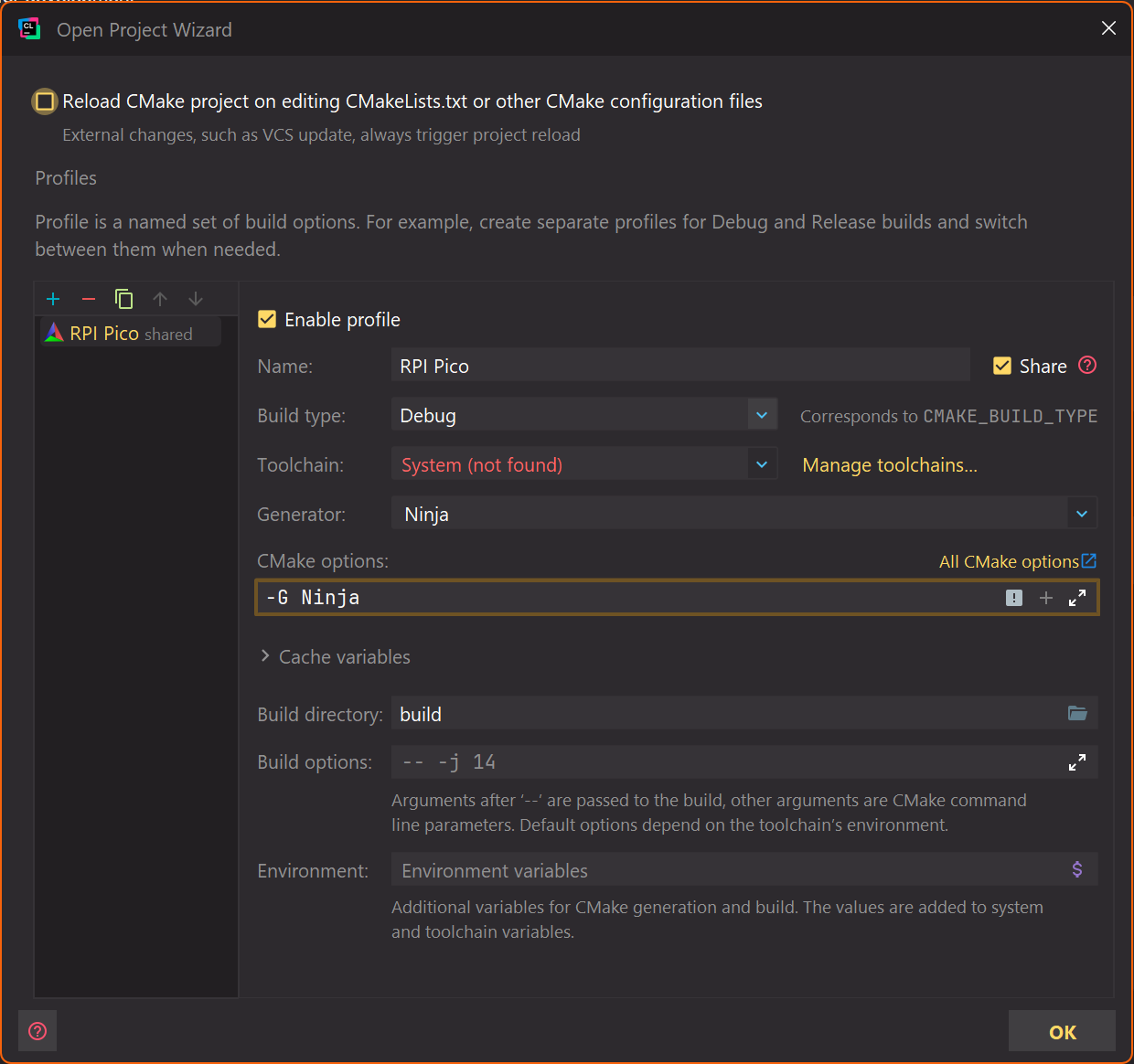CMake configuration