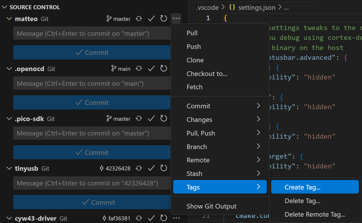 Creating a tag